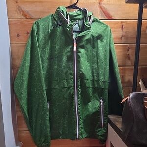 Skunkfunk Green Patterned Raincoat Read Description